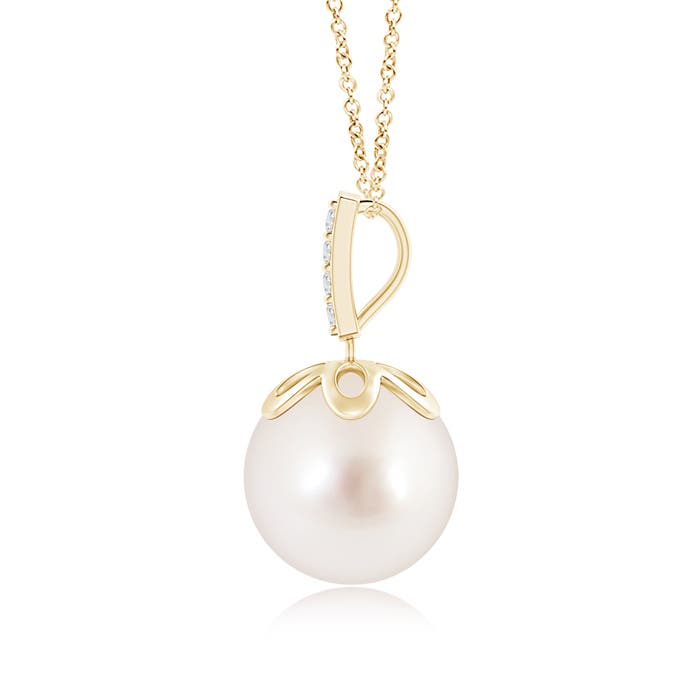 AAAA - South Sea Cultured Pearl / 7.28 CT / 14 KT Yellow Gold