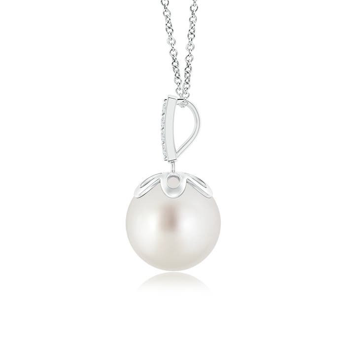 AAA - South Sea Cultured Pearl / 5.31 CT / 14 KT White Gold