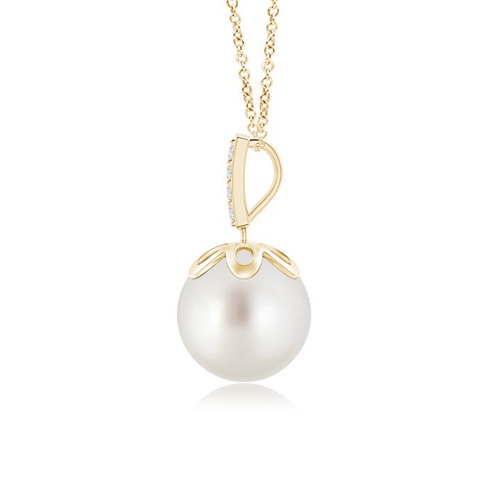 AAA - South Sea Cultured Pearl / 5.31 CT / 14 KT Yellow Gold