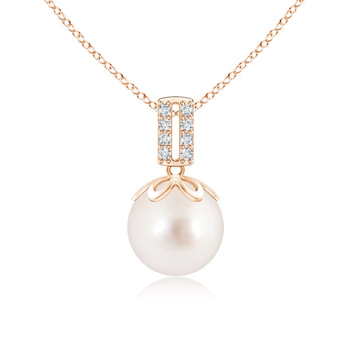 AAAA - South Sea Cultured Pearl / 5.31 CT / 14 KT Rose Gold