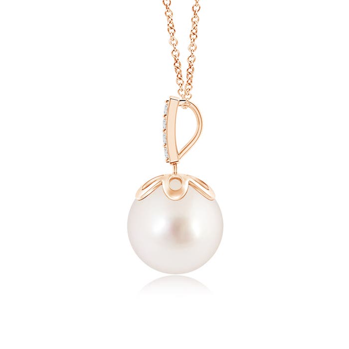 AAAA - South Sea Cultured Pearl / 5.31 CT / 14 KT Rose Gold