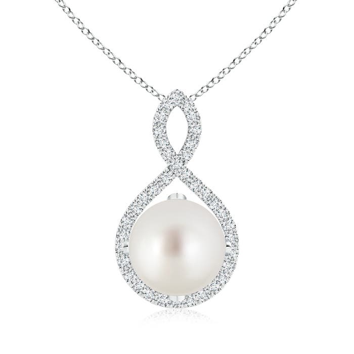 AAA - South Sea Cultured Pearl / 7.5 CT / 14 KT White Gold