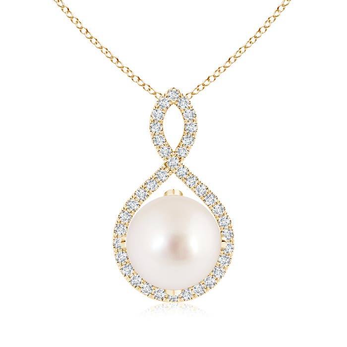 AAAA - South Sea Cultured Pearl / 7.5 CT / 14 KT Yellow Gold