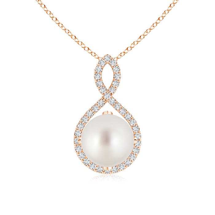 AAA - South Sea Cultured Pearl / 5.48 CT / 14 KT Rose Gold