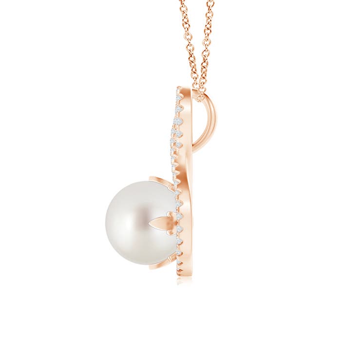 AAA - South Sea Cultured Pearl / 5.48 CT / 14 KT Rose Gold