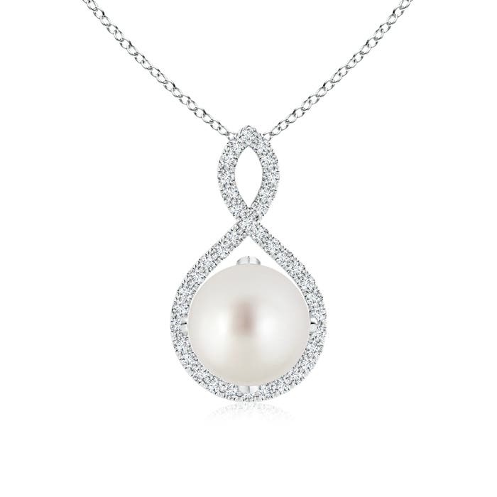 AAA - South Sea Cultured Pearl / 5.48 CT / 14 KT White Gold