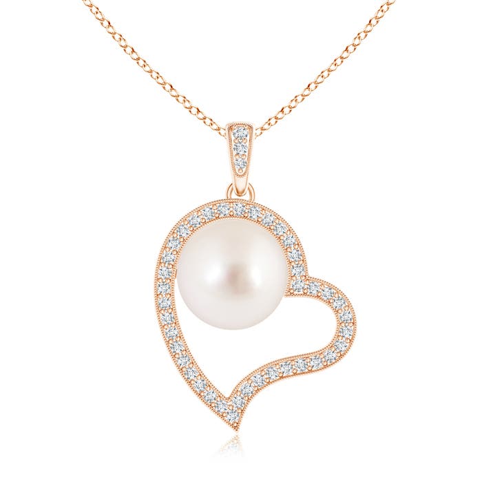 AAAA - South Sea Cultured Pearl / 7.55 CT / 14 KT Rose Gold