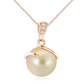 Round AAA Golden South Sea Cultured Pearl