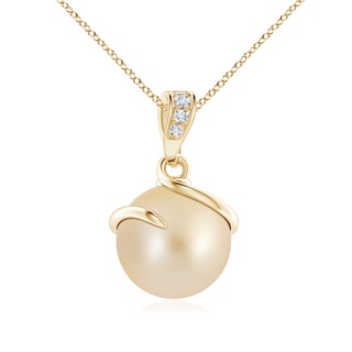 Round AA Golden South Sea Cultured Pearl