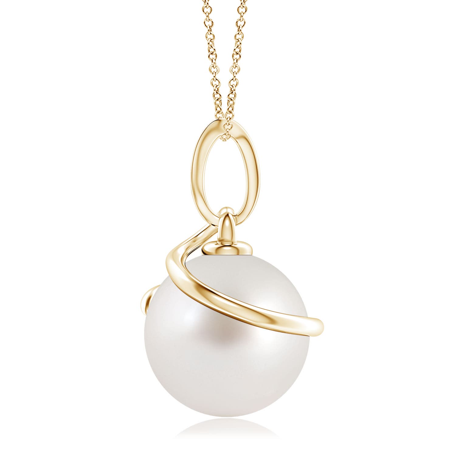 AAA - South Sea Cultured Pearl / 7.23 CT / 14 KT Yellow Gold