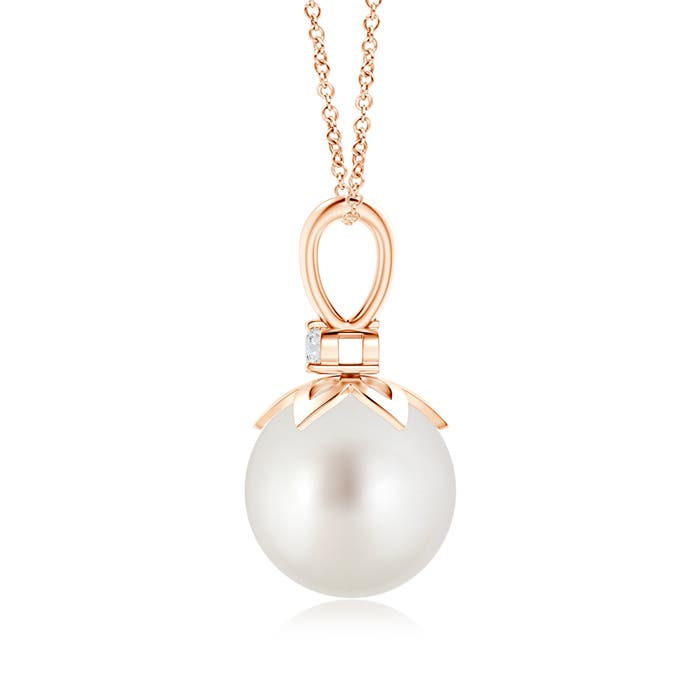 AAA - South Sea Cultured Pearl / 7.24 CT / 14 KT Rose Gold