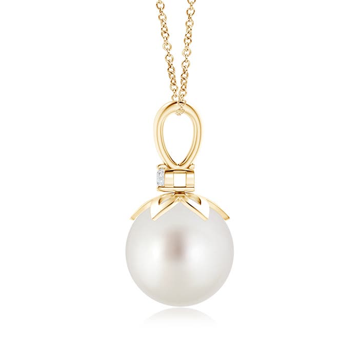 AAA - South Sea Cultured Pearl / 7.24 CT / 14 KT Yellow Gold