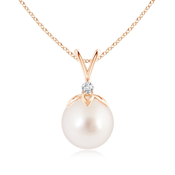 AAAA - South Sea Cultured Pearl / 7.24 CT / 14 KT Rose Gold