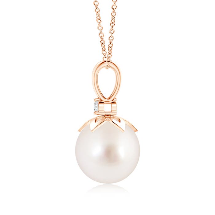 AAAA - South Sea Cultured Pearl / 7.24 CT / 14 KT Rose Gold