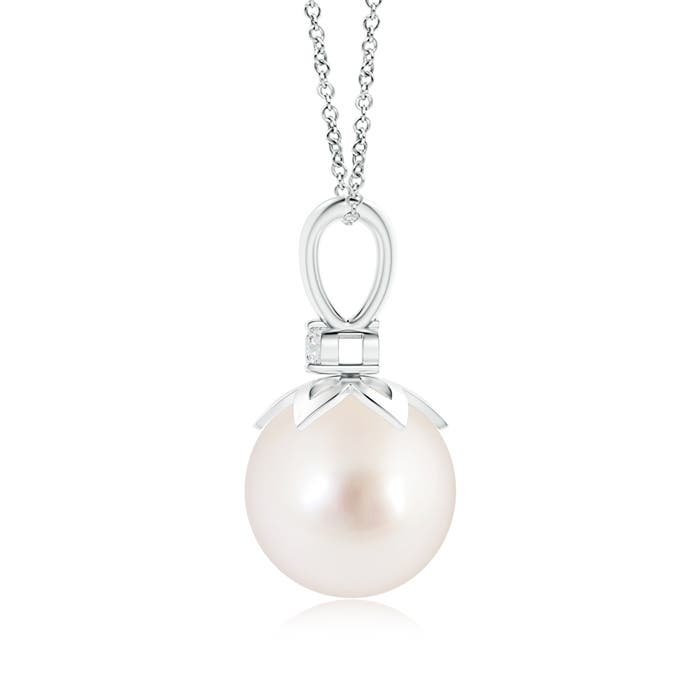 AAAA - South Sea Cultured Pearl / 7.24 CT / 14 KT White Gold