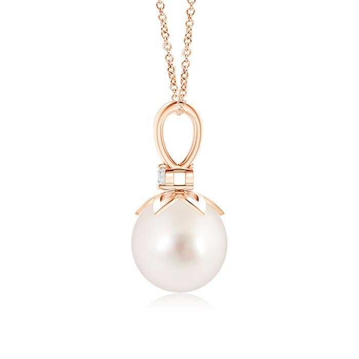 AAAA - South Sea Cultured Pearl / 5.29 CT / 14 KT Rose Gold