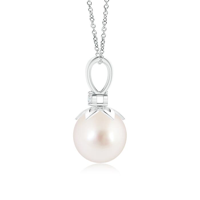 AAAA - South Sea Cultured Pearl / 5.29 CT / 14 KT White Gold