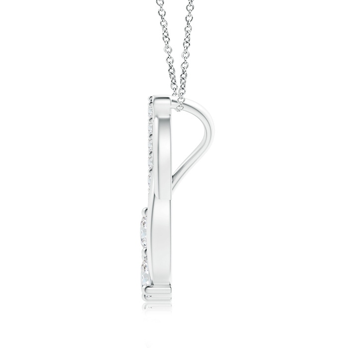 3.5mm GVS2 Double Diamond Loop Pendant in P950 Platinum Product Image