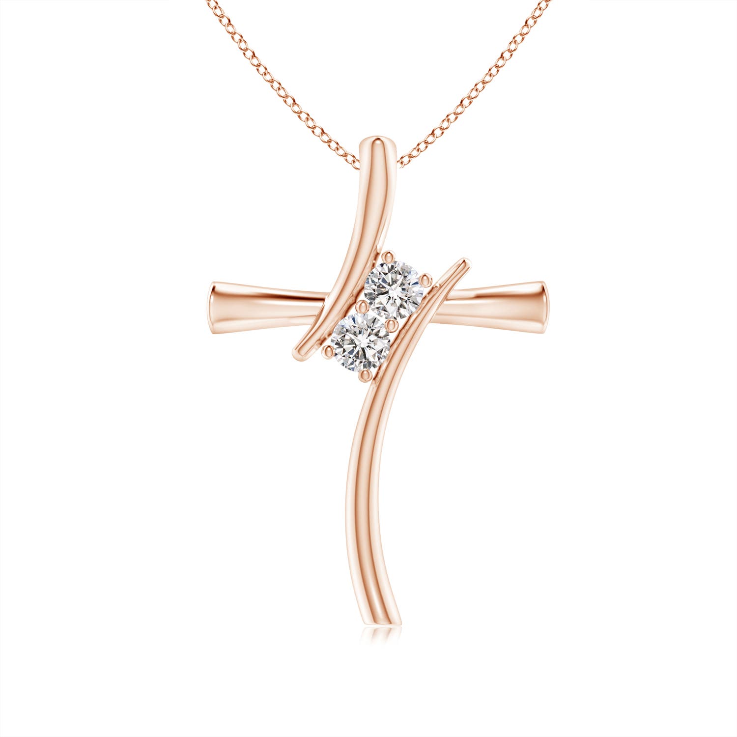 I-J, I1-I2 / 0.25 CT / 14 KT Rose Gold