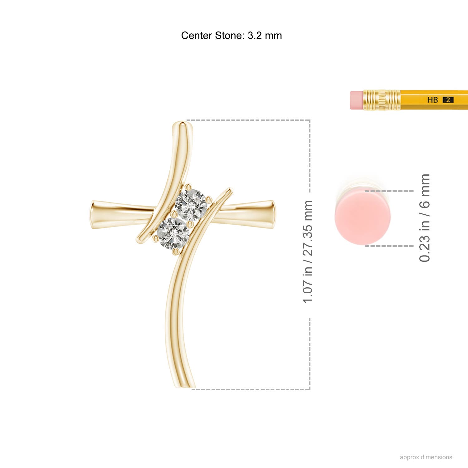 K, I3 / 0.25 CT / 14 KT Yellow Gold