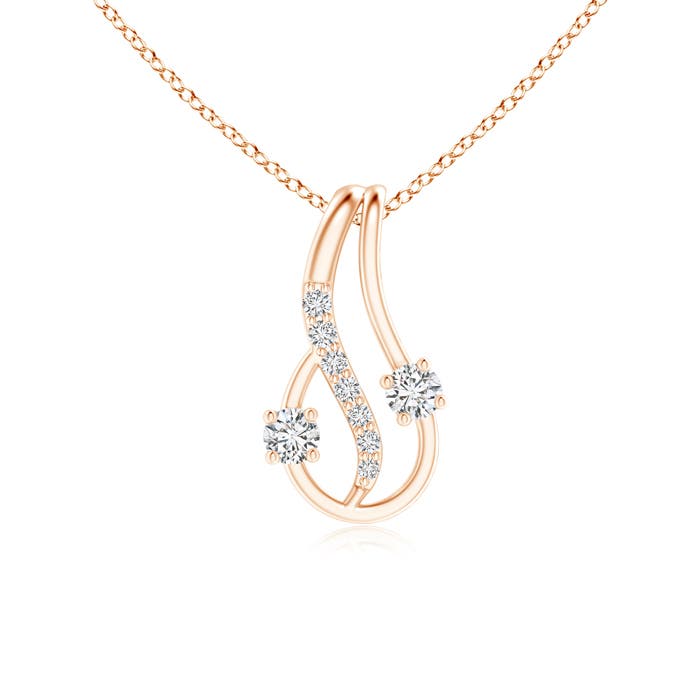 H, SI2 / 0.15 CT / 14 KT Rose Gold