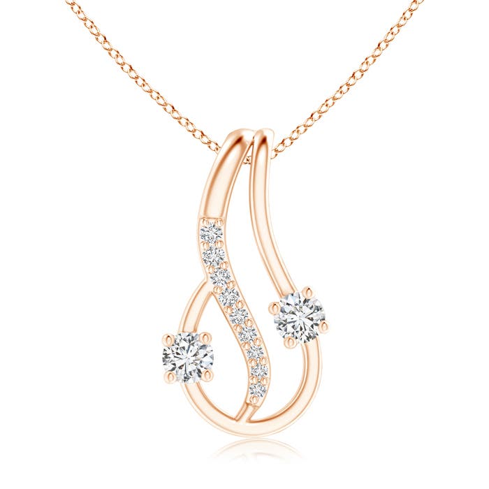 H, SI2 / 0.28 CT / 14 KT Rose Gold