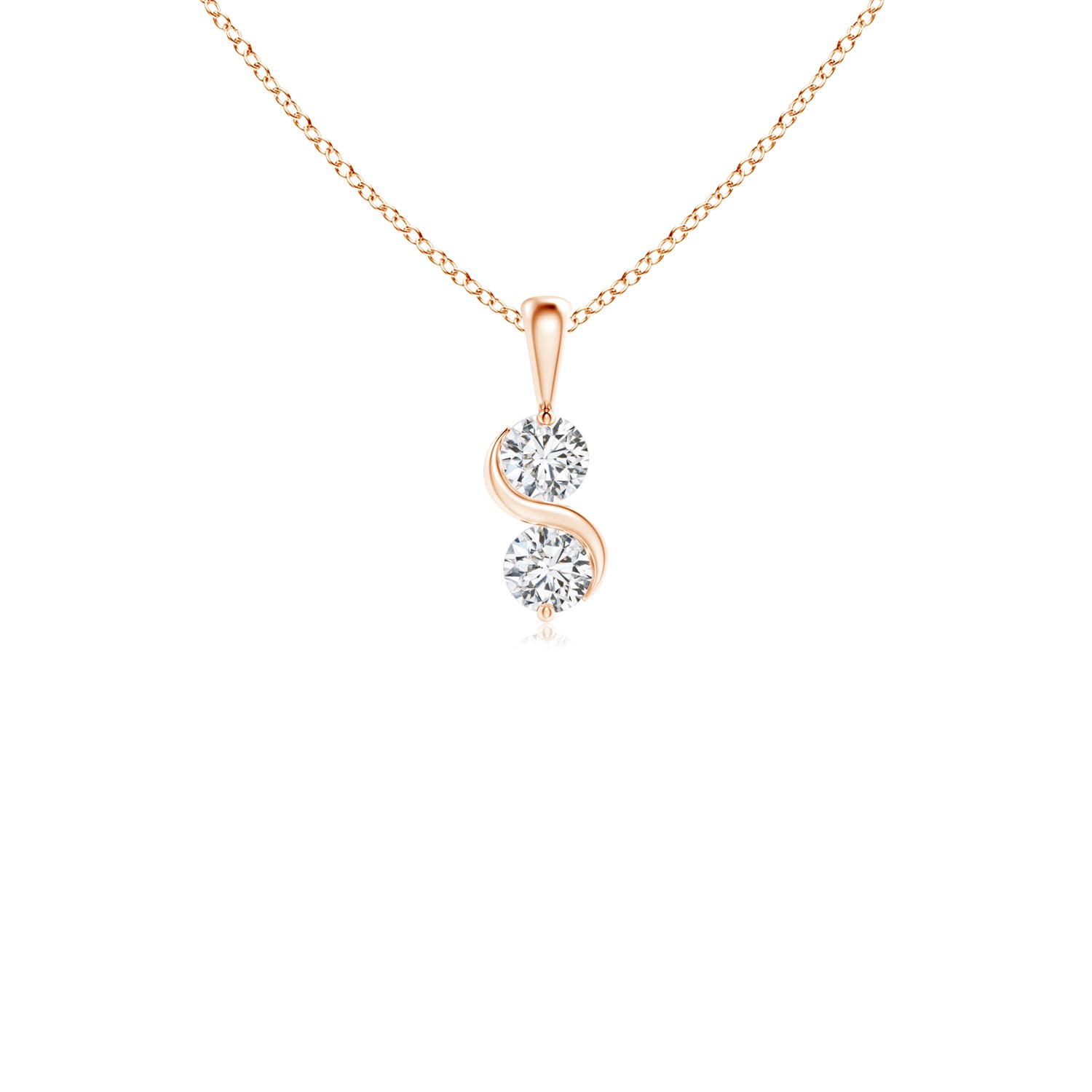 H, SI2 / 0.25 CT / 14 KT Rose Gold