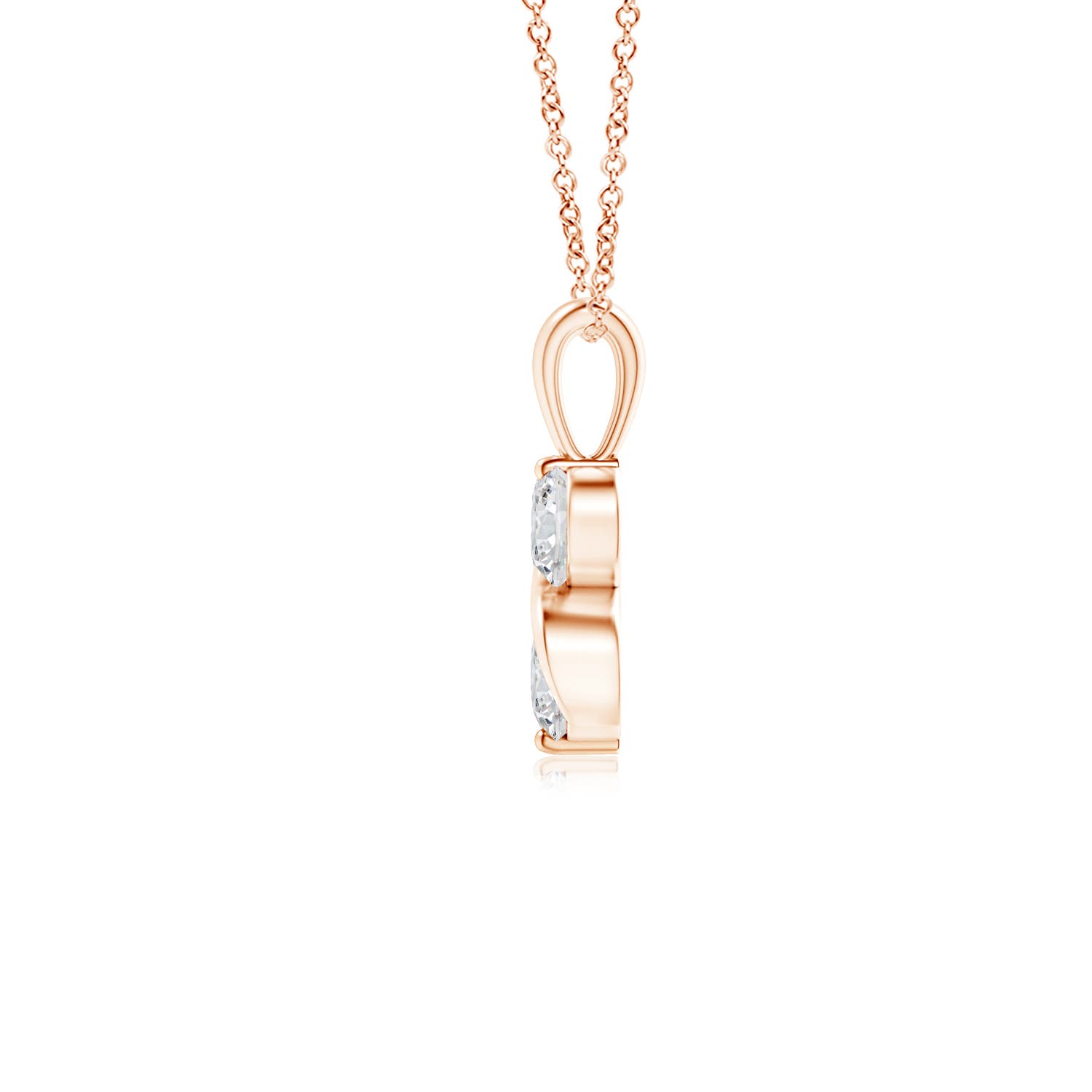 H, SI2 / 0.25 CT / 14 KT Rose Gold