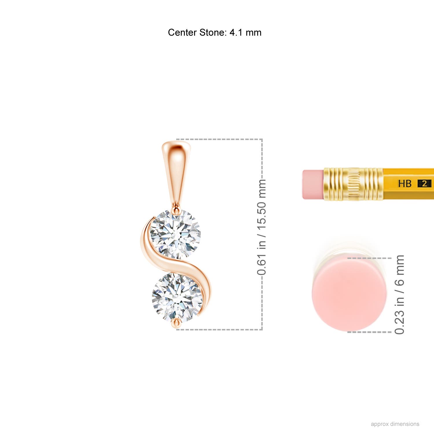 G, VS2 / 0.5 CT / 14 KT Rose Gold