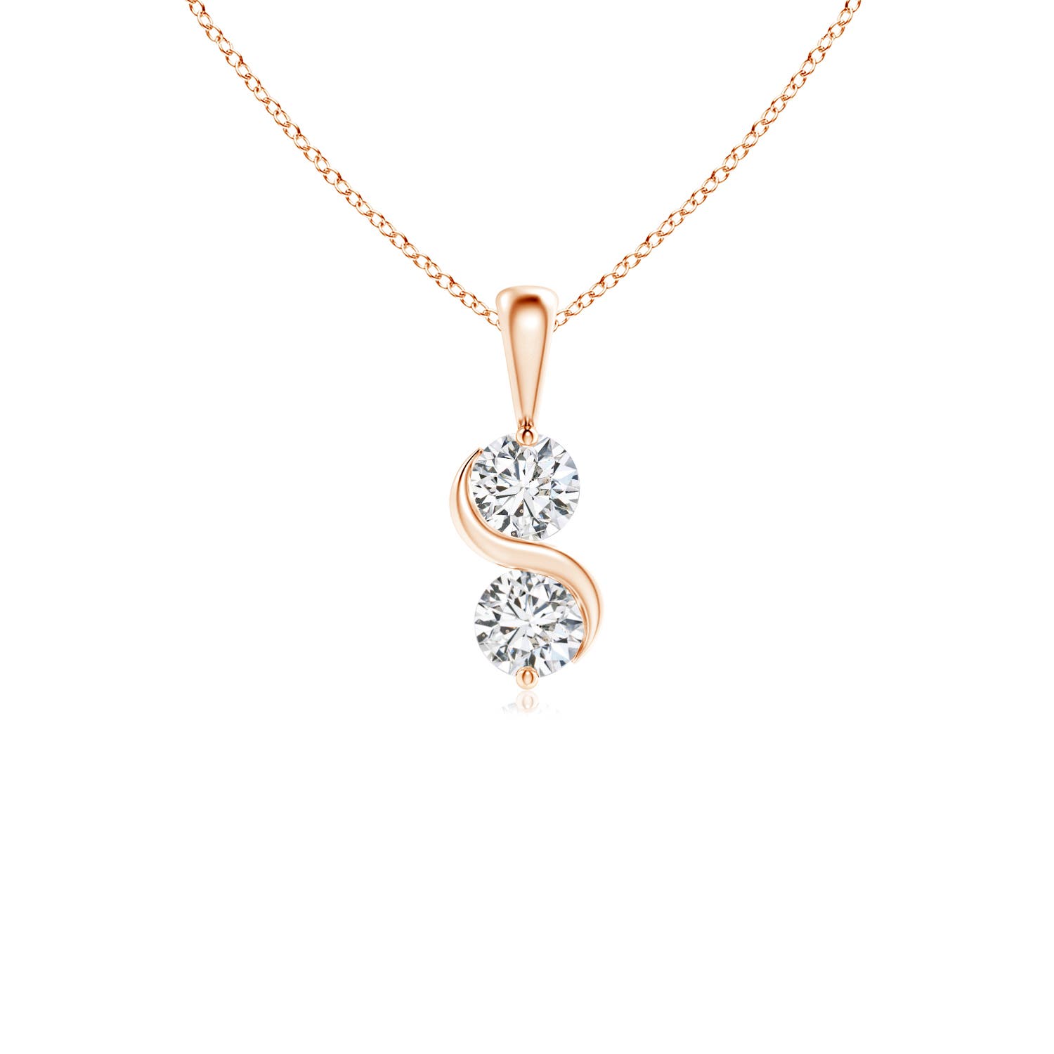 H, SI2 / 0.5 CT / 14 KT Rose Gold