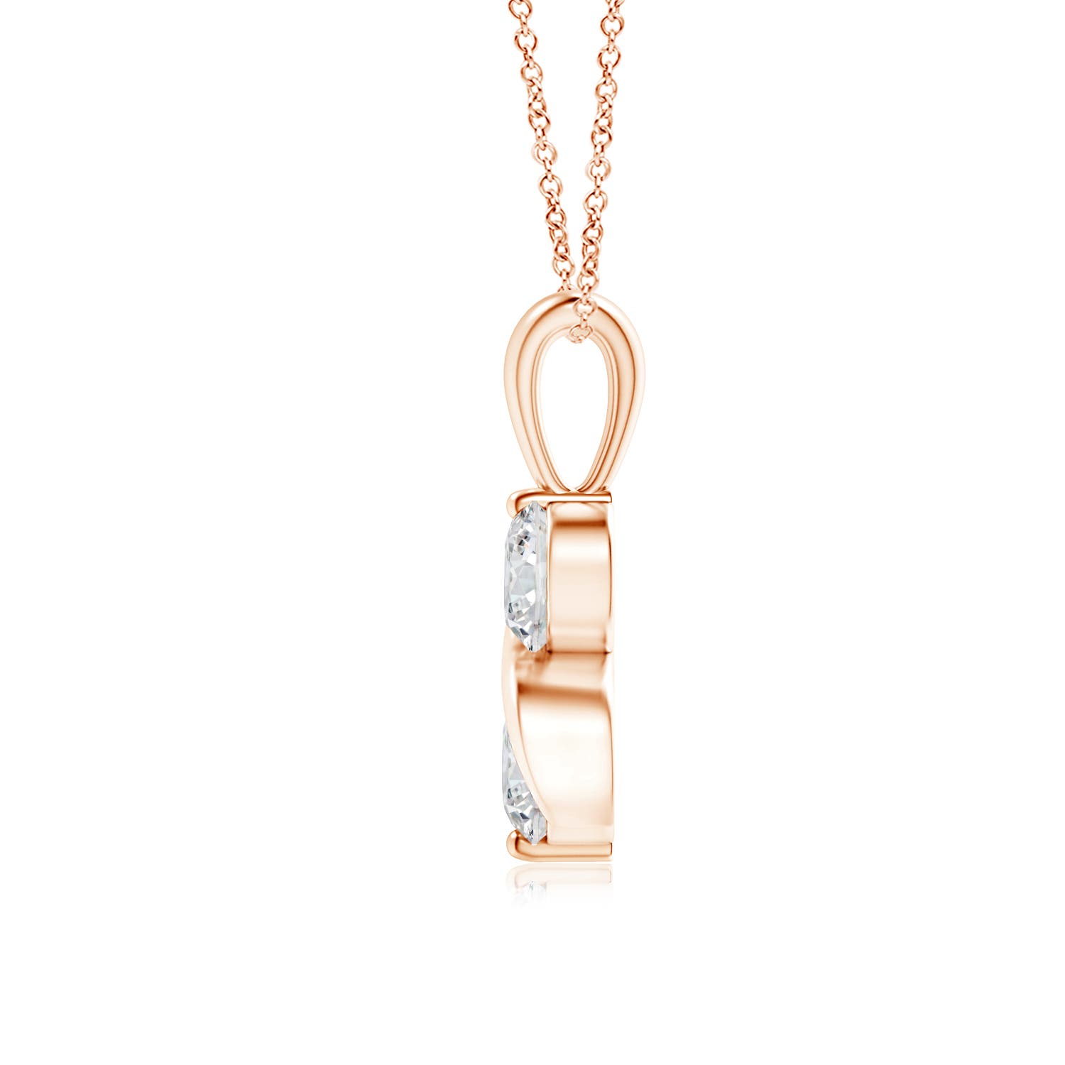 H, SI2 / 0.5 CT / 14 KT Rose Gold