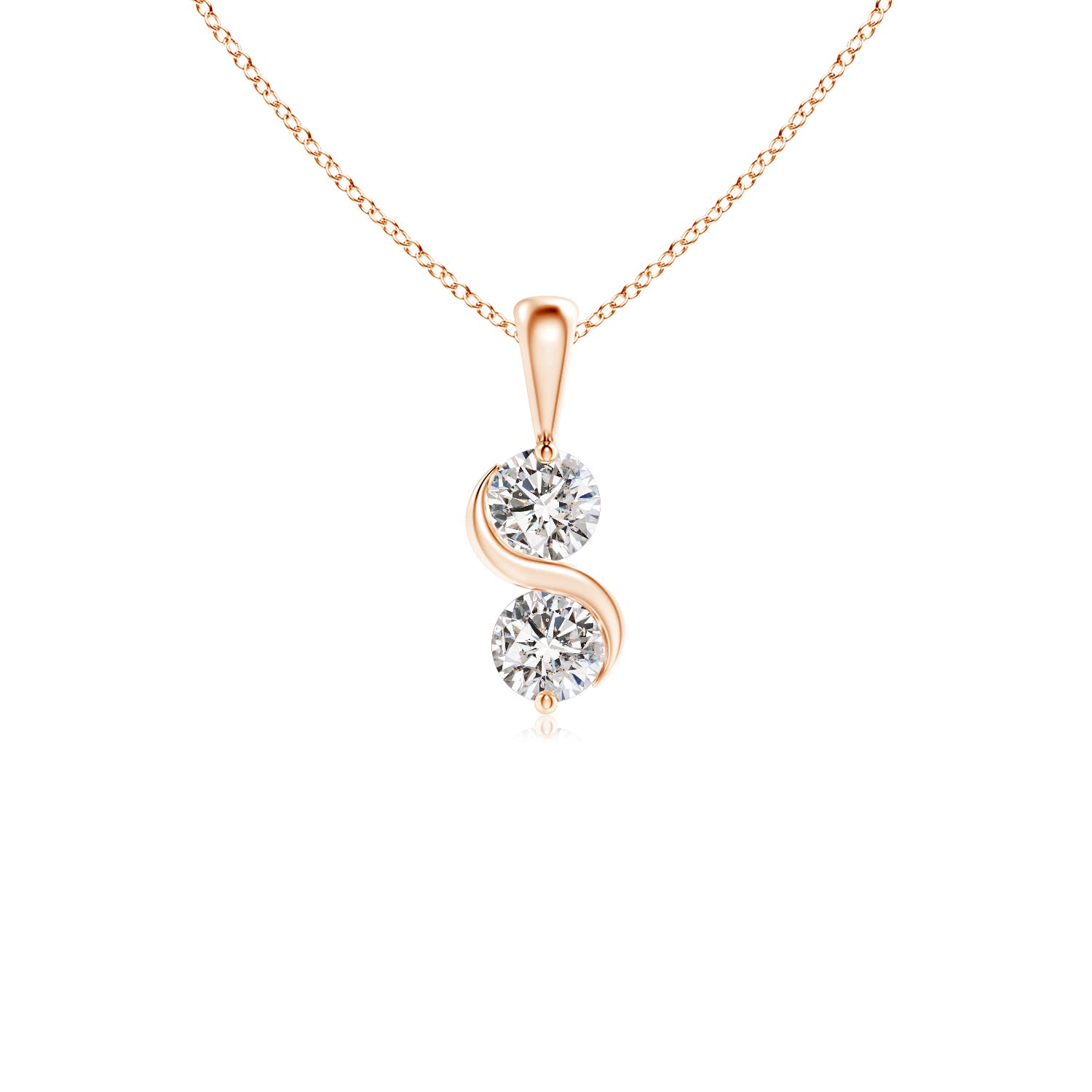 I-J, I1-I2 / 0.5 CT / 14 KT Rose Gold