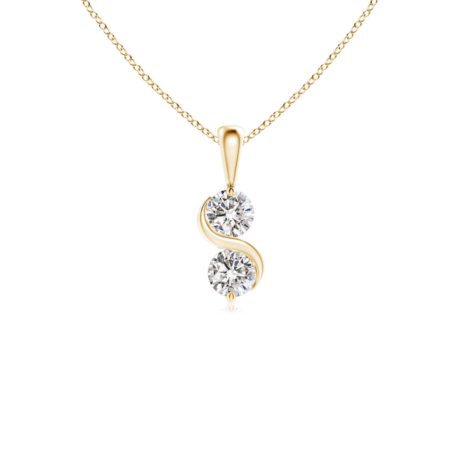 I-J, I1-I2 / 0.5 CT / 14 KT Yellow Gold