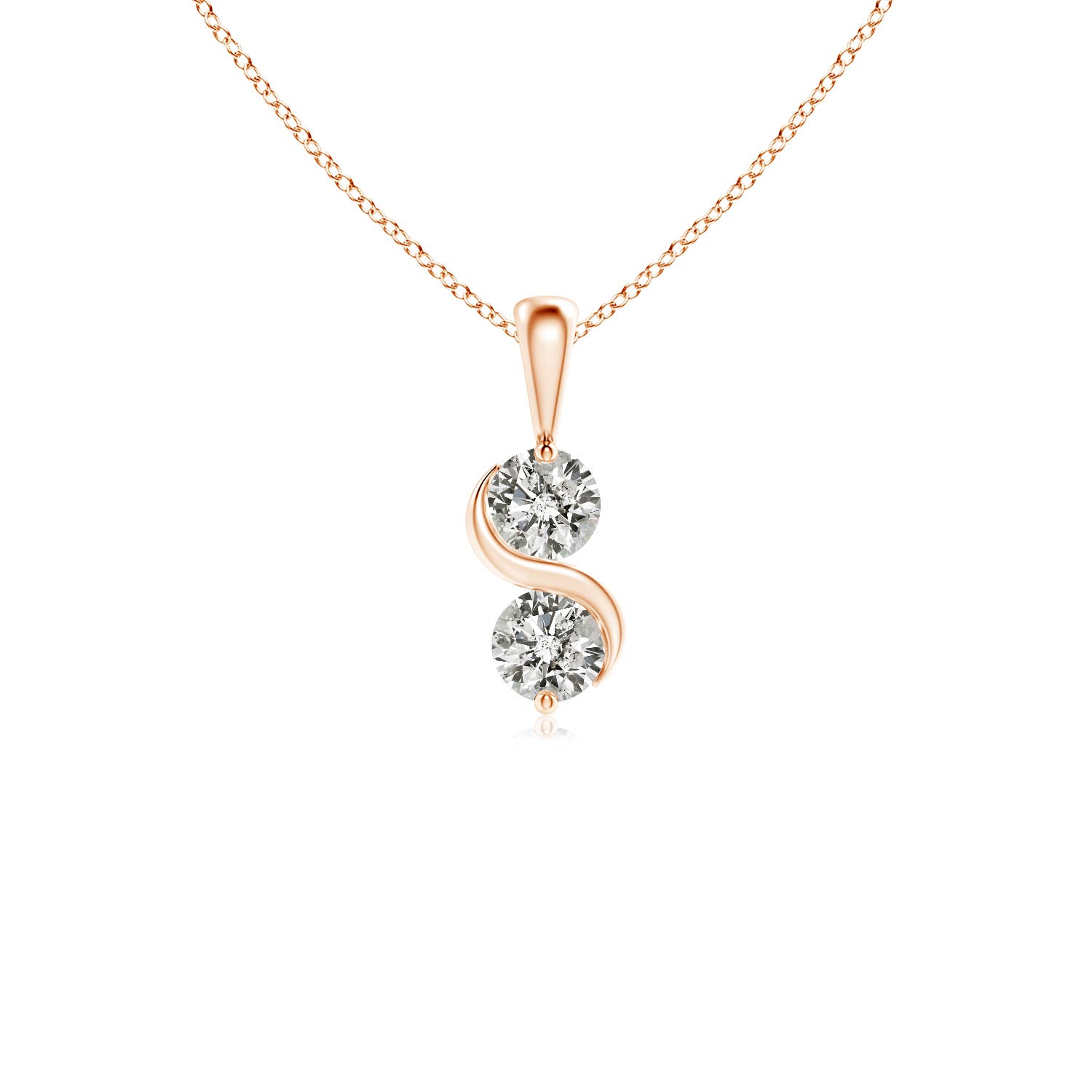 K, I3 / 0.5 CT / 14 KT Rose Gold