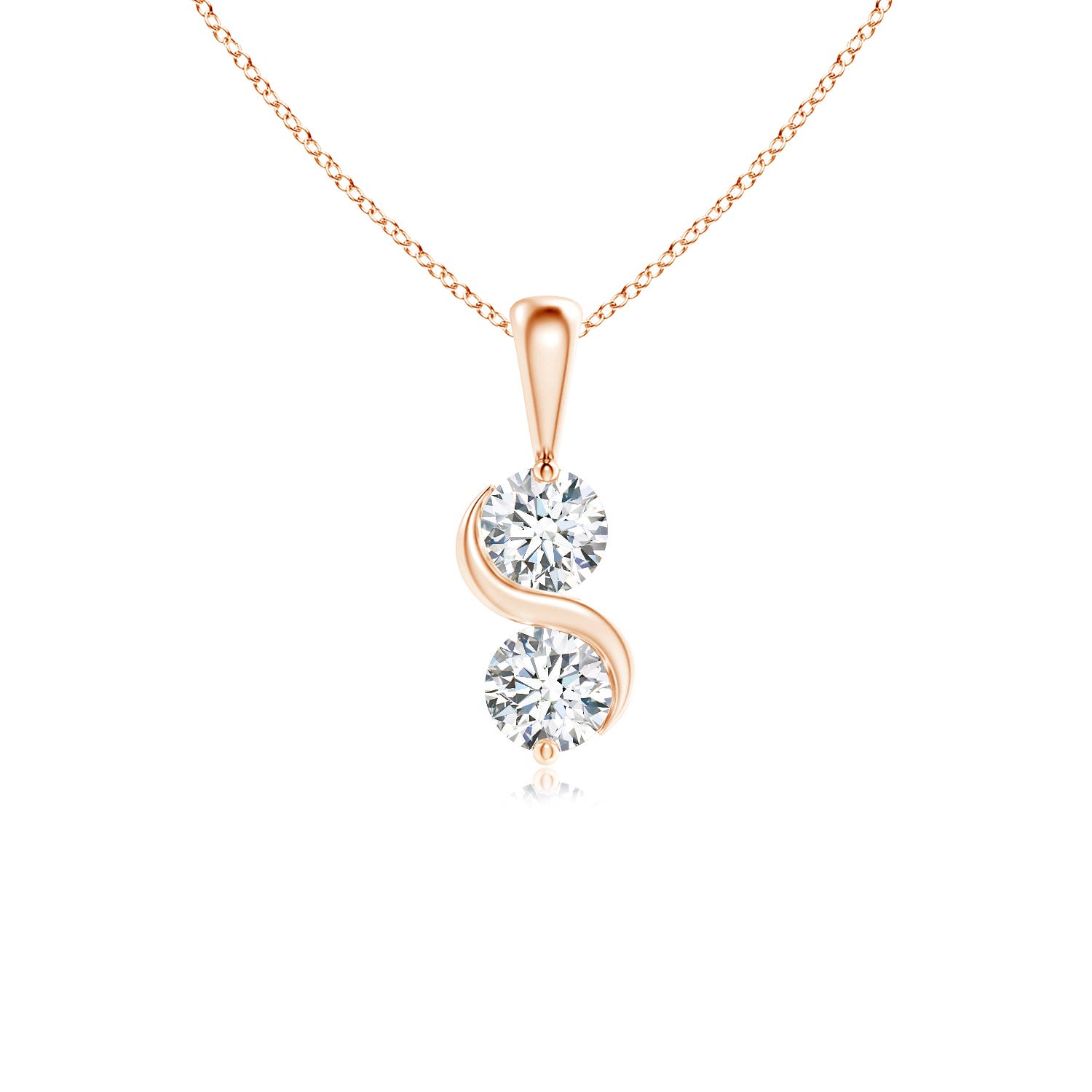 G, VS2 / 0.76 CT / 14 KT Rose Gold