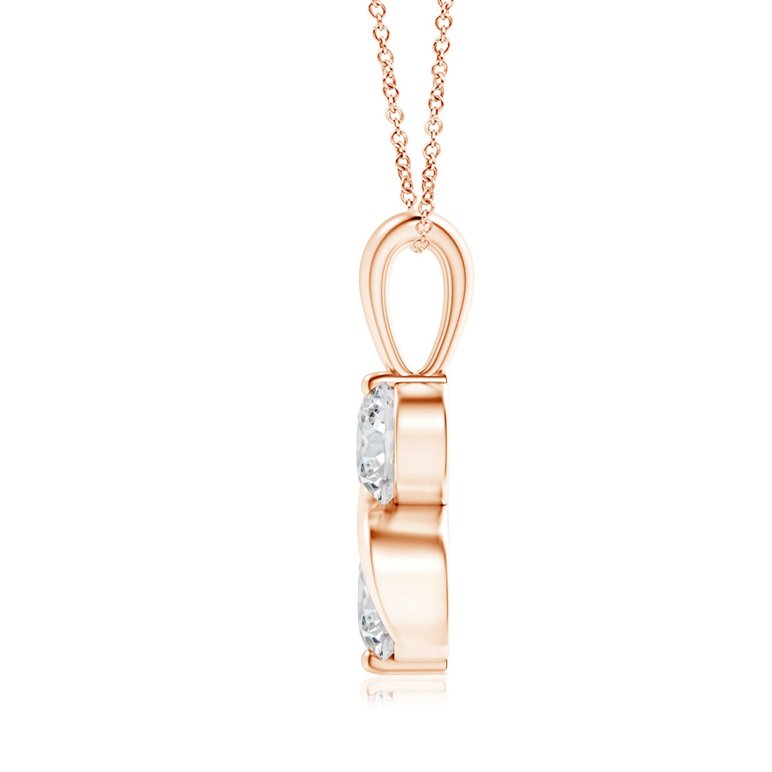 H, SI2 / 0.76 CT / 14 KT Rose Gold