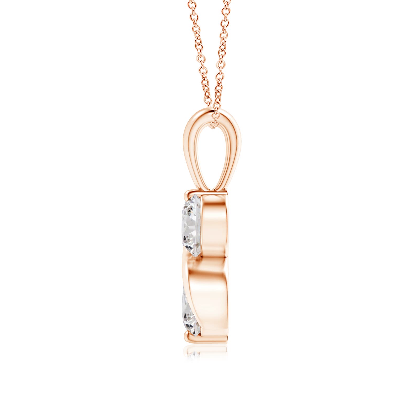 I-J, I1-I2 / 0.76 CT / 14 KT Rose Gold