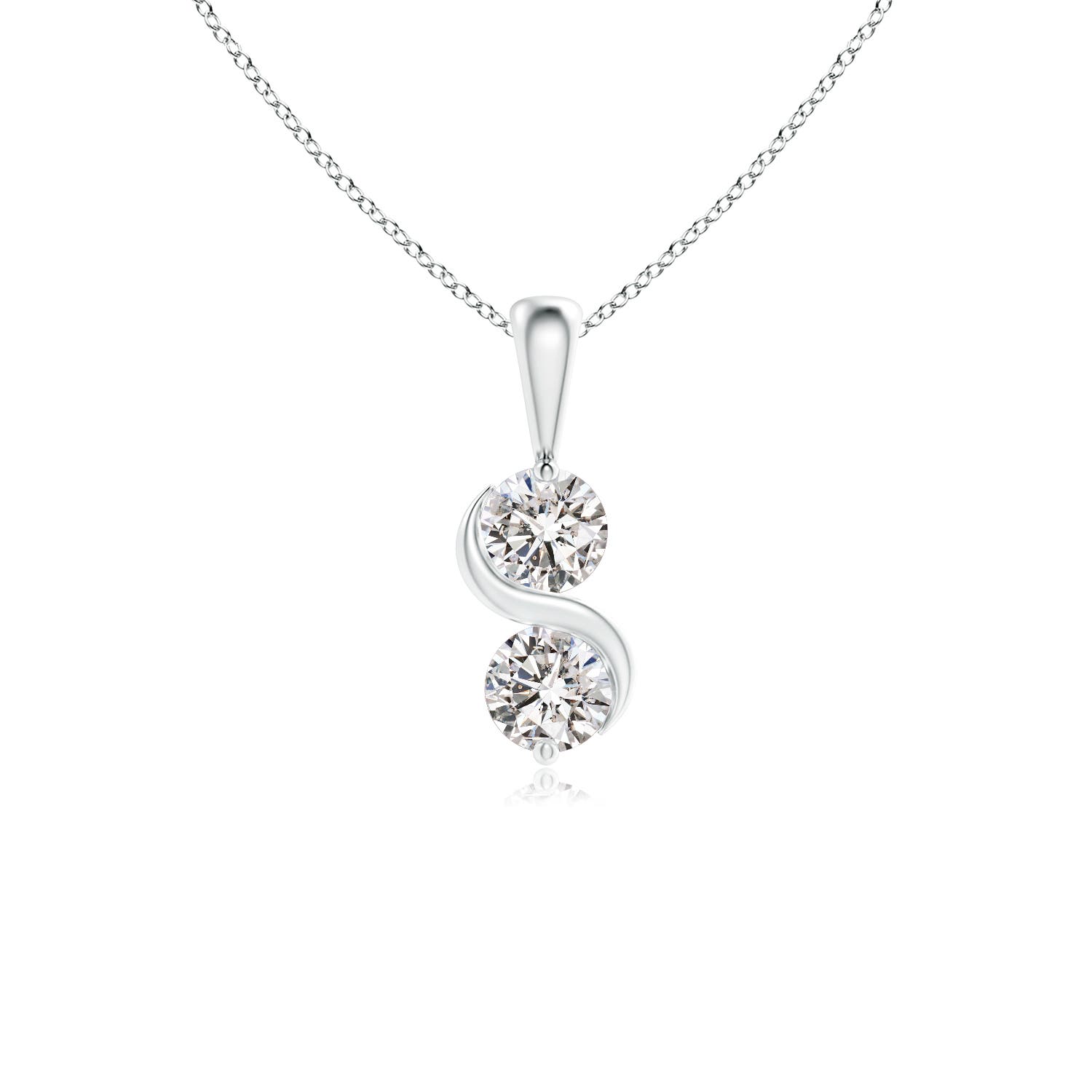 I-J, I1-I2 / 0.76 CT / 14 KT White Gold