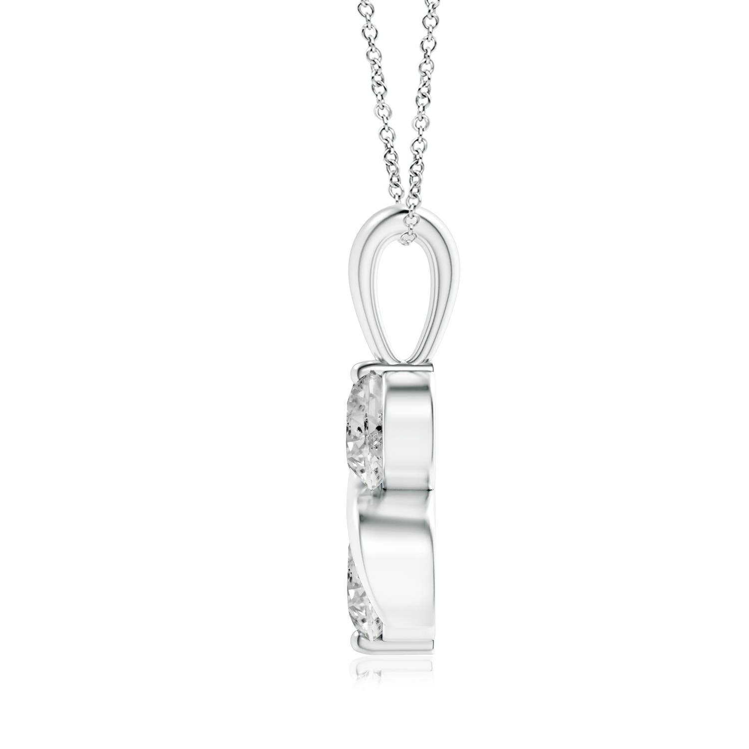 K, I3 / 0.76 CT / 14 KT White Gold