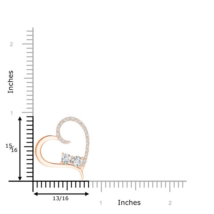 G, VS2 / 0.64 CT / 14 KT Rose Gold