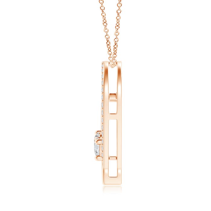 H, SI2 / 0.64 CT / 14 KT Rose Gold