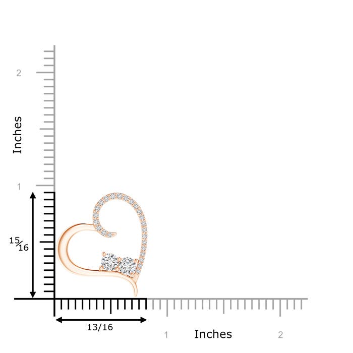 H, SI2 / 0.64 CT / 14 KT Rose Gold