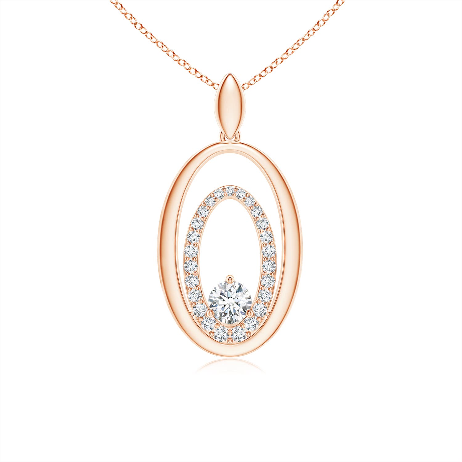 G, VS2 / 0.47 CT / 14 KT Rose Gold