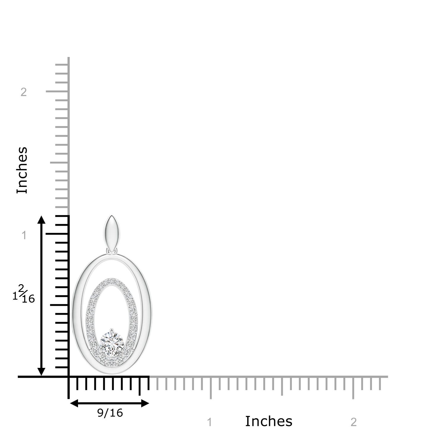 H, SI2 / 0.47 CT / 14 KT White Gold