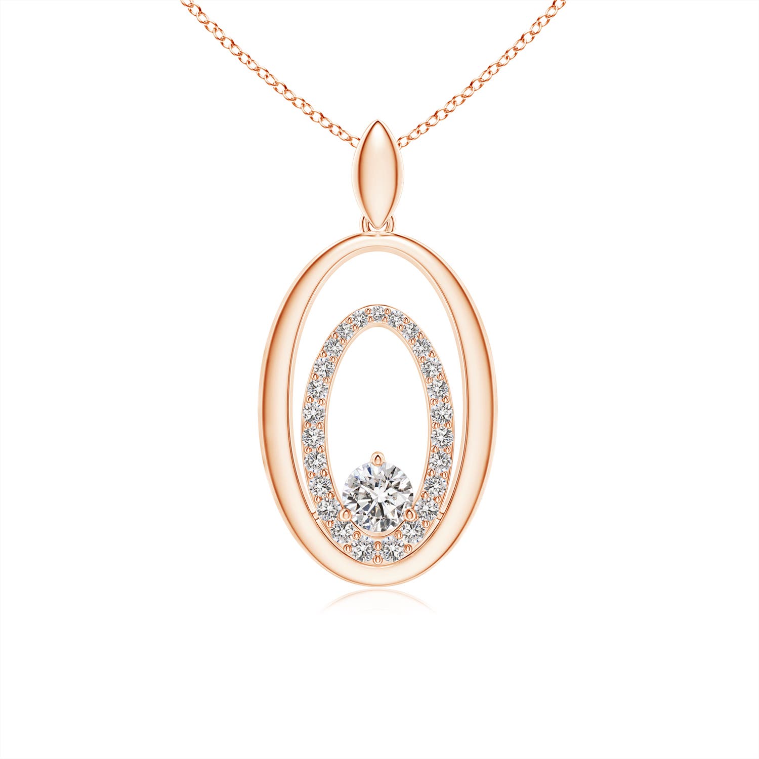 I-J, I1-I2 / 0.47 CT / 14 KT Rose Gold