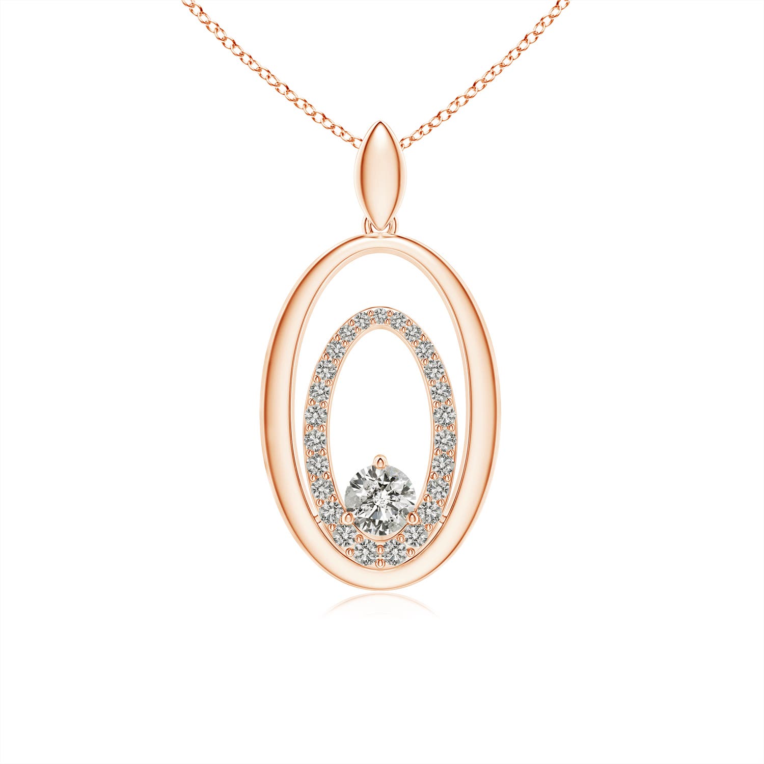 K, I3 / 0.47 CT / 14 KT Rose Gold