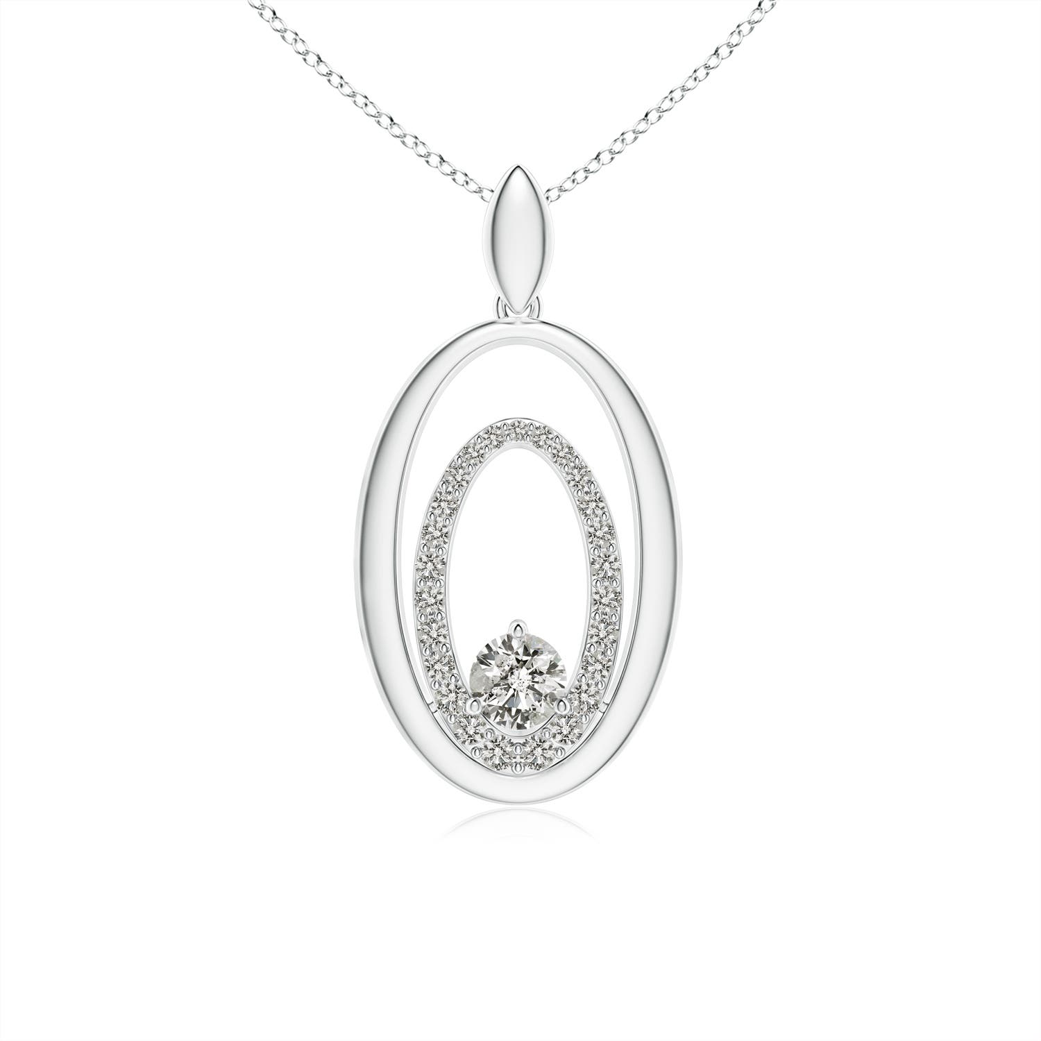 K, I3 / 0.47 CT / 14 KT White Gold