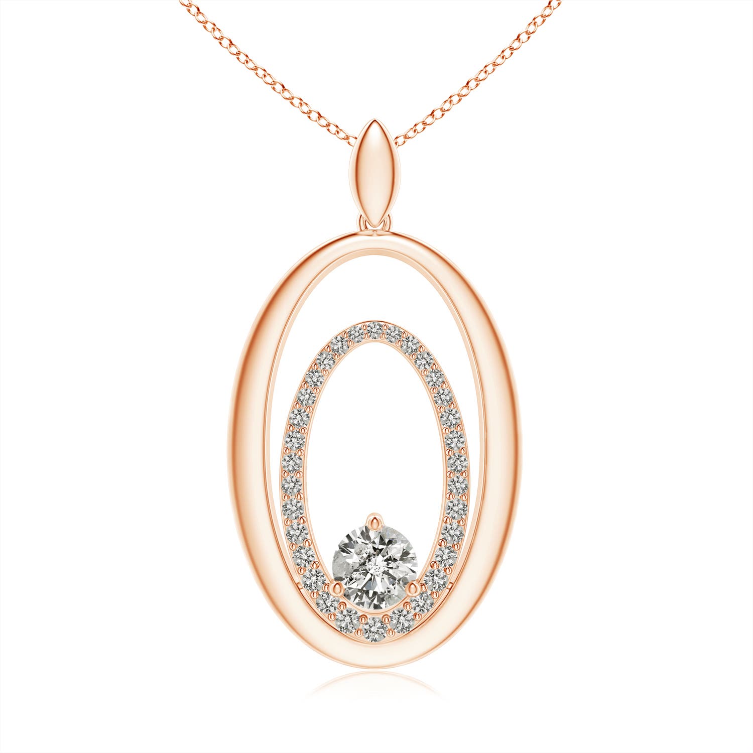 K, I3 / 0.75 CT / 14 KT Rose Gold