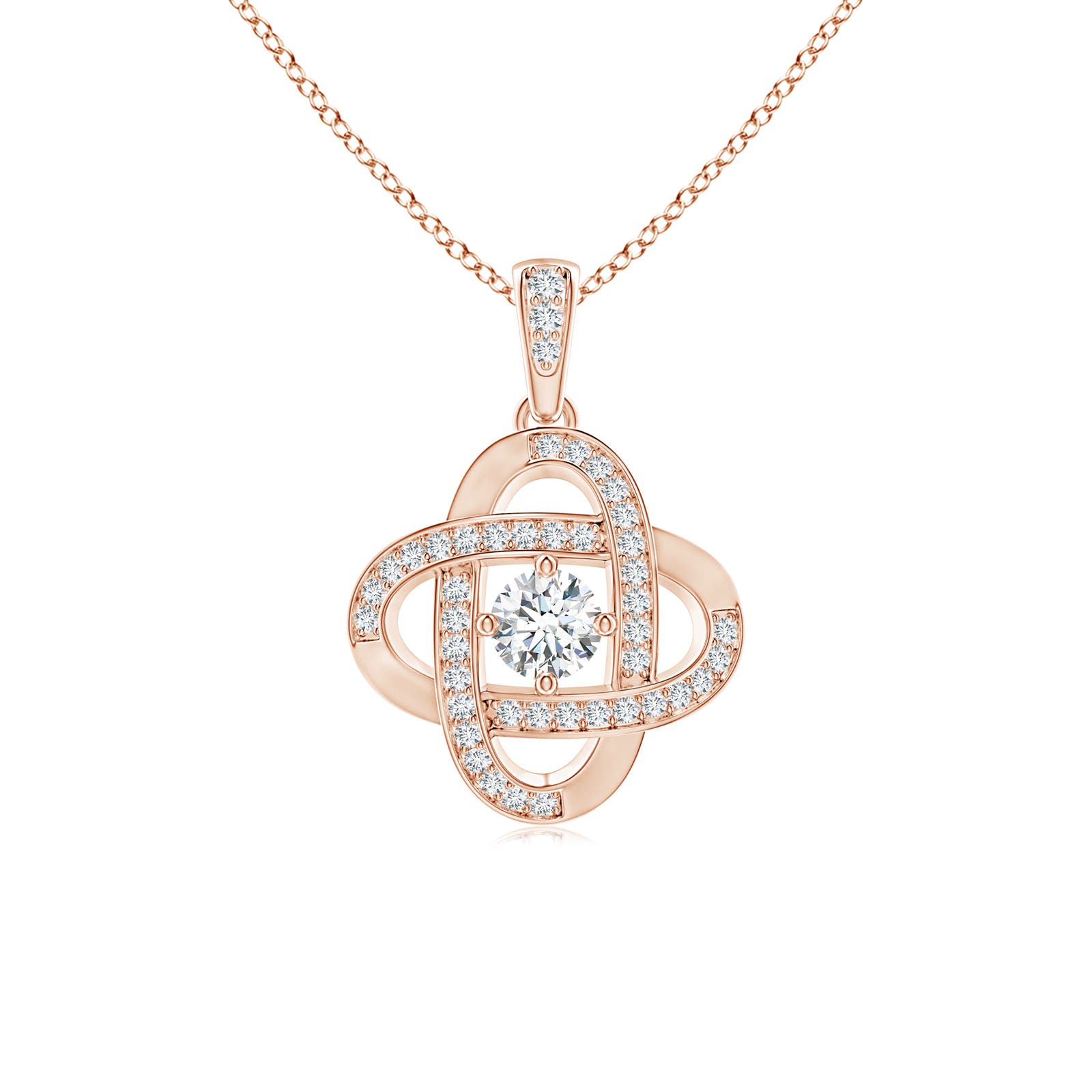 F-G, VS / 0.49 CT / 14 KT Rose Gold