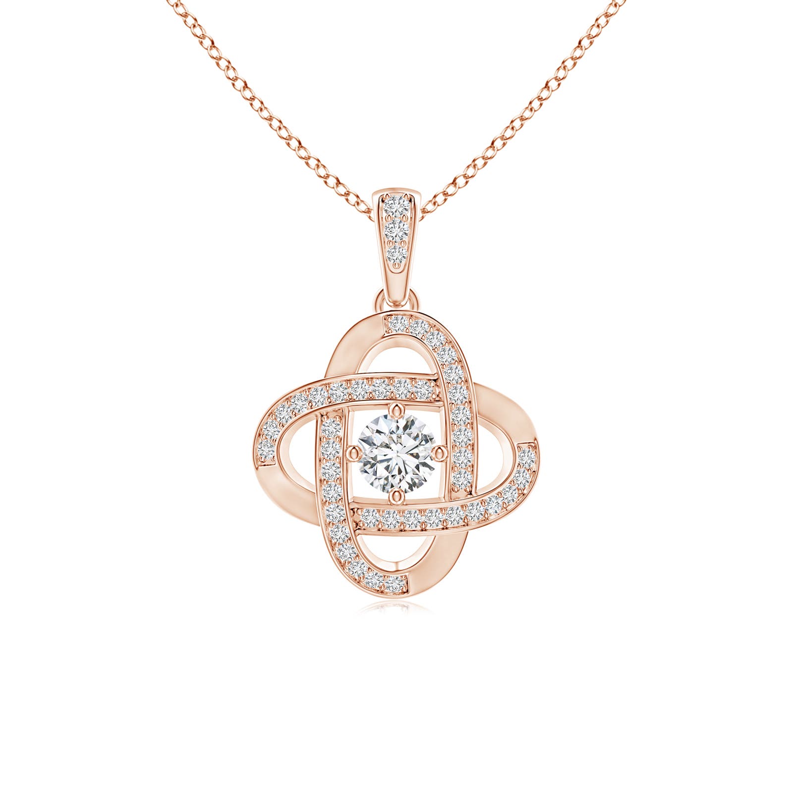 H, SI2 / 0.49 CT / 14 KT Rose Gold